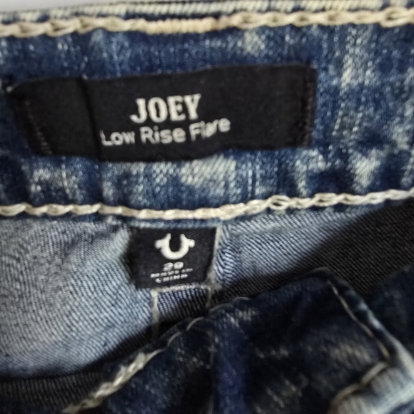 True Religion, New, Joey Big T Vintage Low-Rise Flare Stonewash Jeans Size 29 - Picture 6 of 11